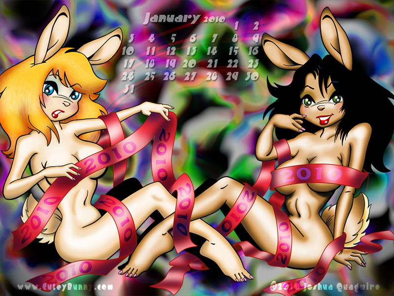 Hoppy Nude Year Calendar