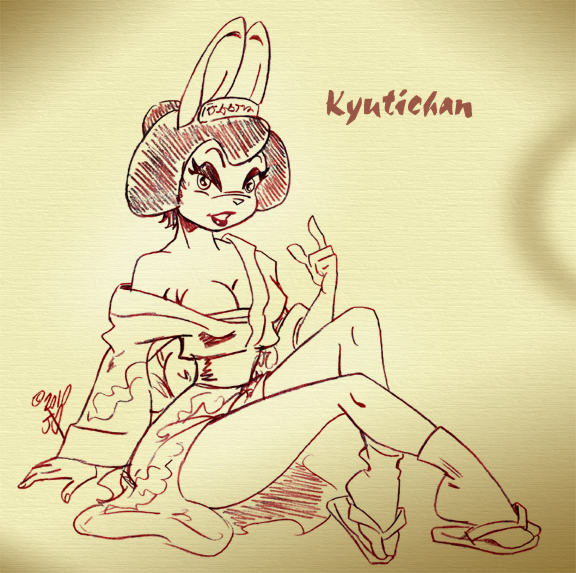 Kyutichan Geisha Sketch