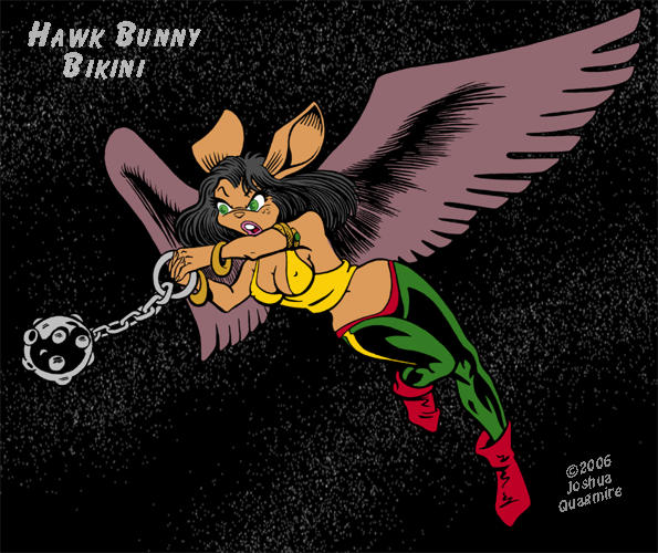 HawkBunny Flies Again - Bikini Spandex Pix